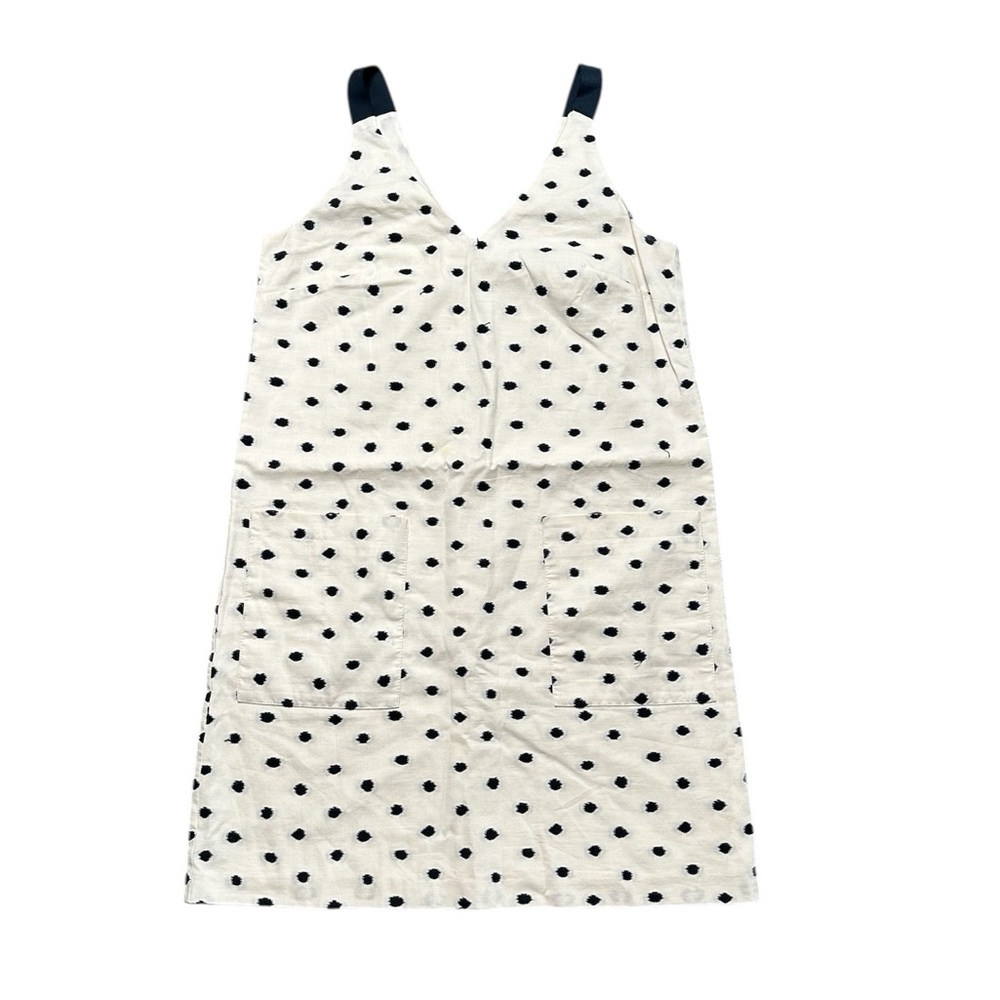 LOFT Navy and White Polka Dot Mini Dress